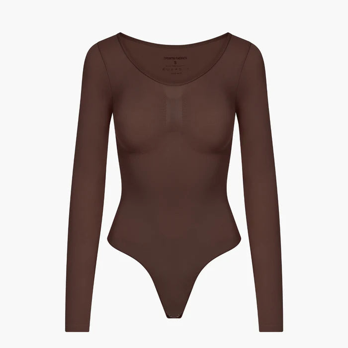 Bodysuit Sculpting Shapewear Longsleeve mit String