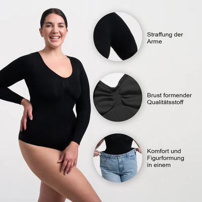 Bodysuit Sculpting Shapewear T-Shirt mit Slip