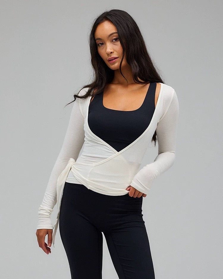 Yoga Wrap Bluse