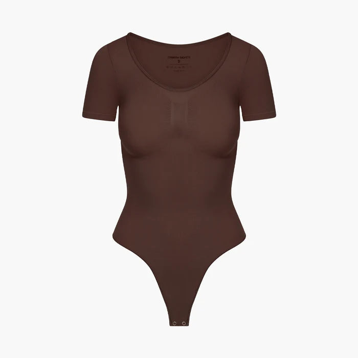 Bodysuit Sculpting Shapewear T-Shirt mit String