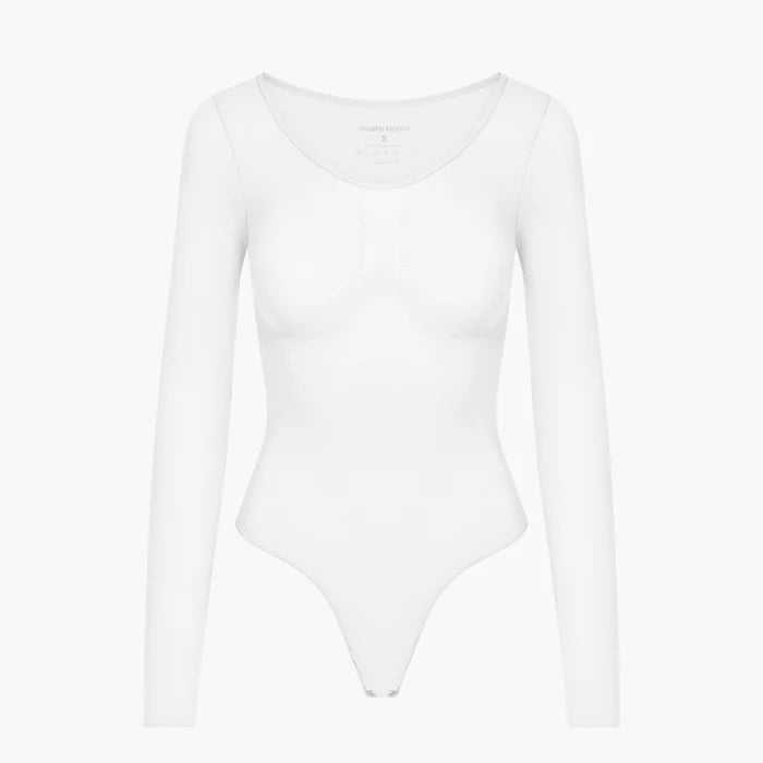 Bodysuit Sculpting Shapewear Longsleeve mit String