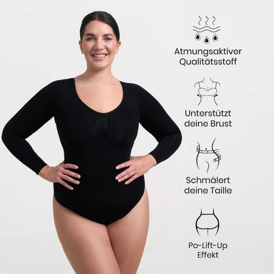 Bodysuit Sculpting Shapewear T-Shirt mit Slip
